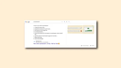 Featured snippet in google