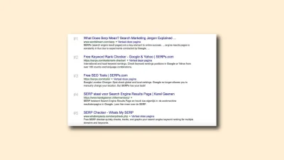 Google SERP counter