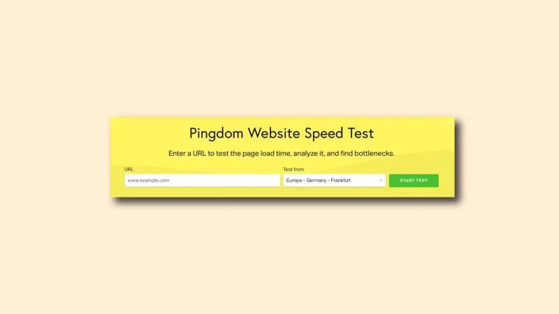 Tools pingdom
