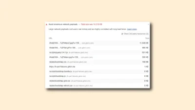 Vermijd enorme netwerkpayloads